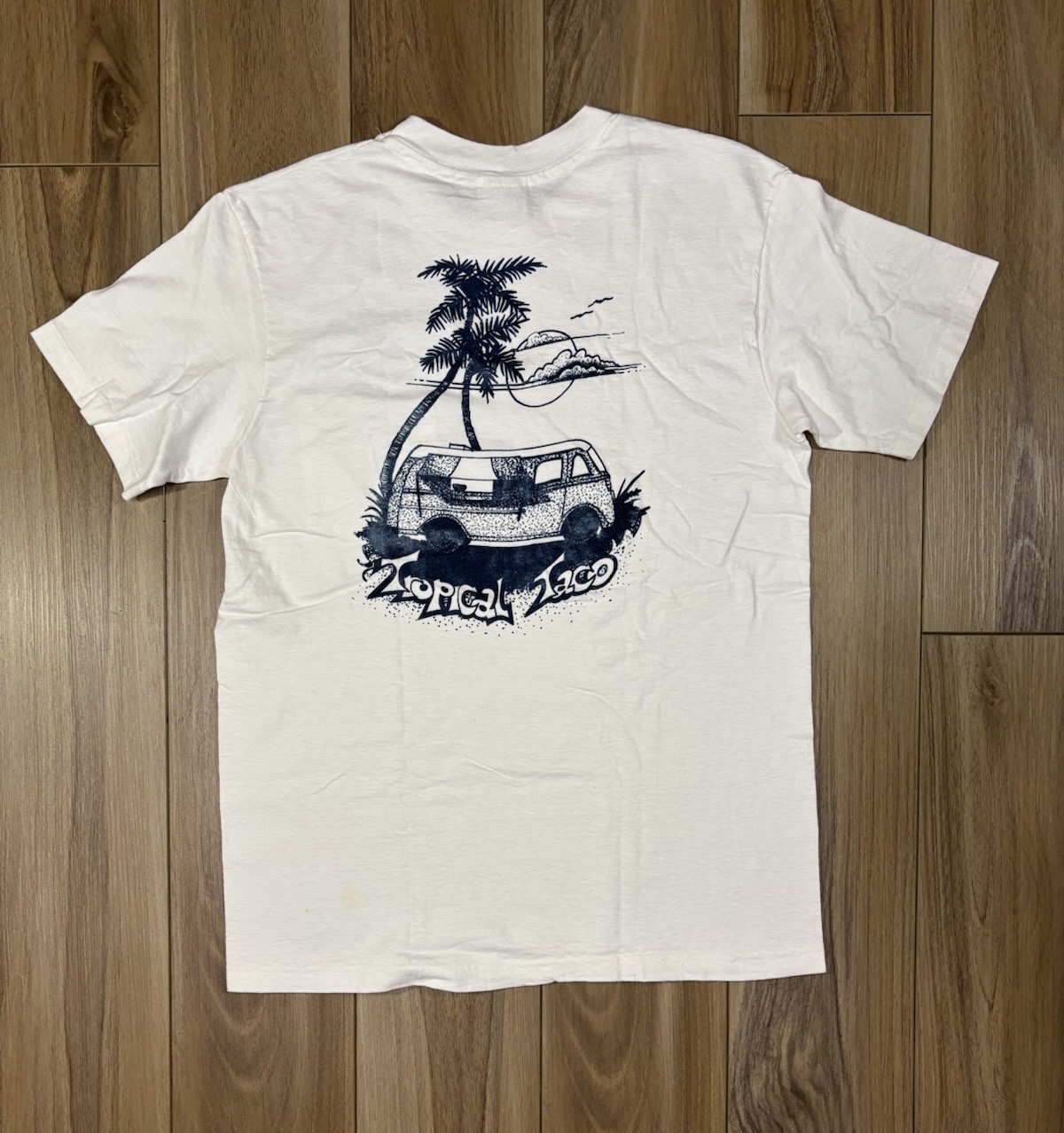 Vintage 80s Tropical Taco HANALEI KAUAI Hawaii Hanes Beefy Shirt Single Stitch M gallery