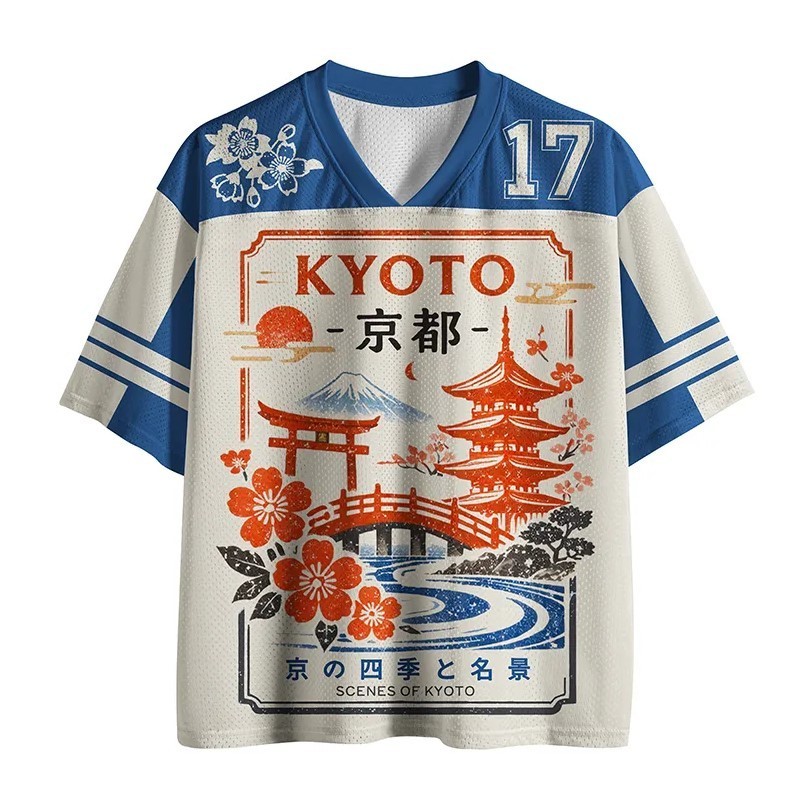 Scenes Of Kyoto Printed Jersey Shirts gallery