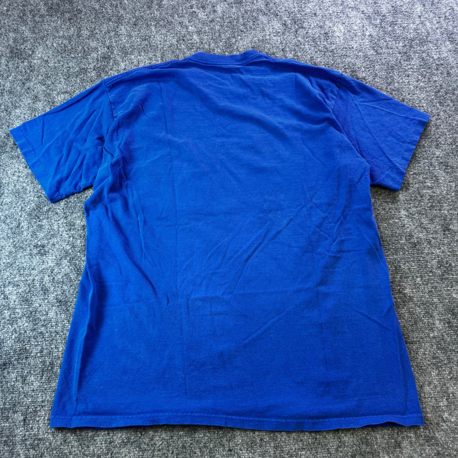 Vintage 90s Le Breve blue distressed Pocket T-Shirt Large 100% Combed Cotton XL gallery