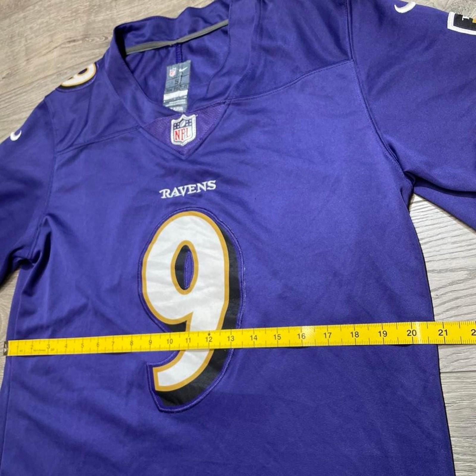 Nike Baltimore Ravens Justin Tucker Jersey Purple Small NFL Football On Field S gallery