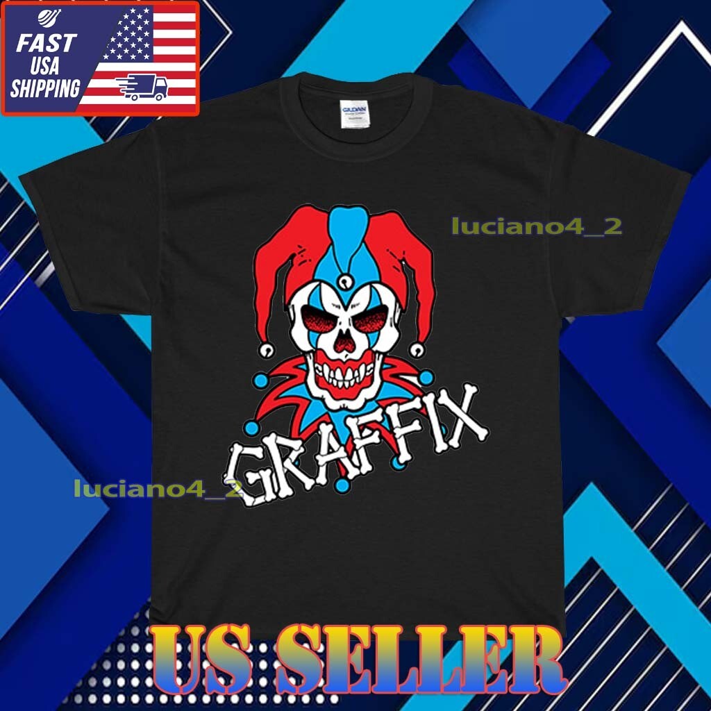 NEW GRAFFIX LOGO T-SHIRT UNISEX FUNNY AMERICAN ALL COLOR VARIANTS SIZE S-5XL