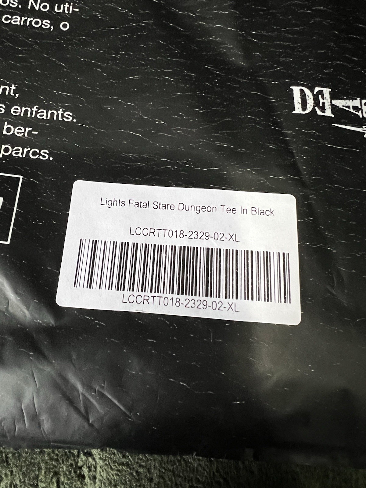 Civil Regime x Death Note - Lights Fatal Stare Dungeon Tee In Black - Size XL gallery