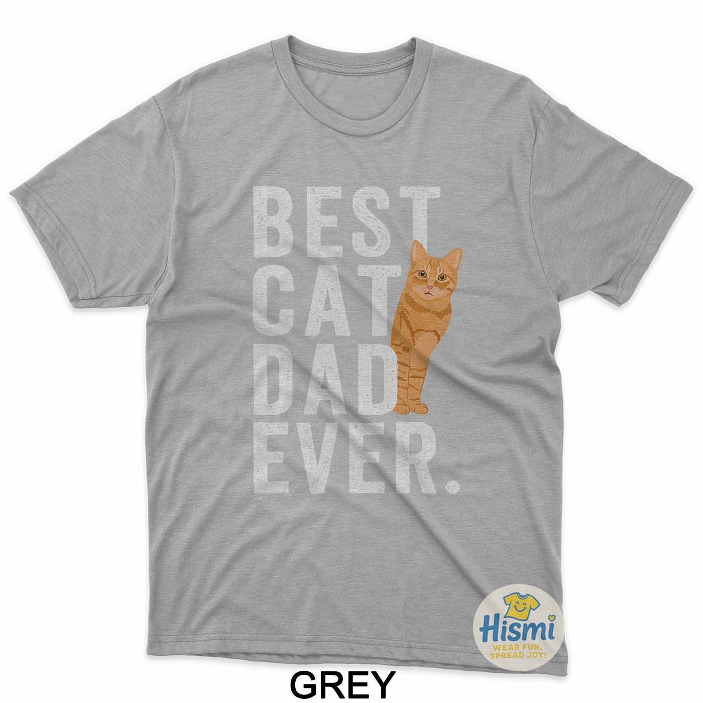 Best Cat Dad Orange Tabby Cat Dad Orange Tabby Cat Owner T-Shirt gallery