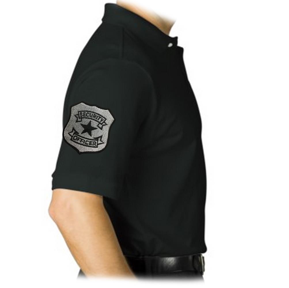 NEW MEN'S PRINTED GRAPHIC DESIGN SECURITY EMBROIDERY PATCH UNIFORM POLO SHIRTS gallery