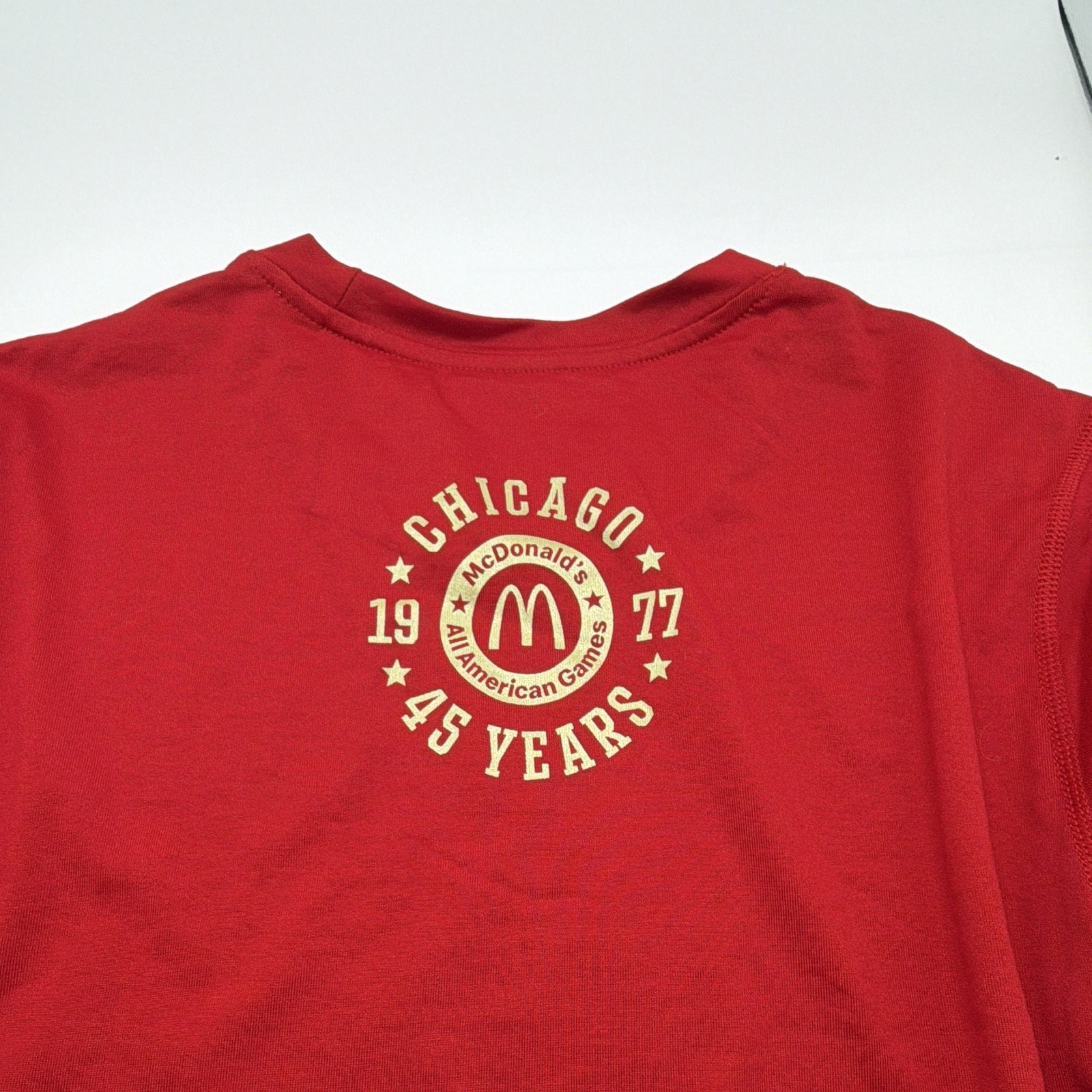 Adidas McDonald’s All American 2022 Creator Tee Men’s Large Red Chicago gallery