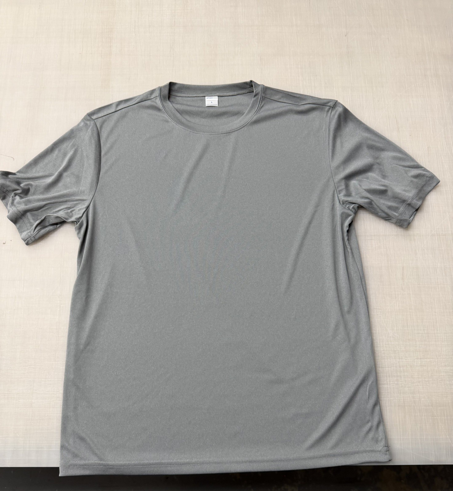 Sport-Tek Mens Short Sleeve grey Dri-Fit PosiCharge Gym Workout T-Shirt ST350 gallery