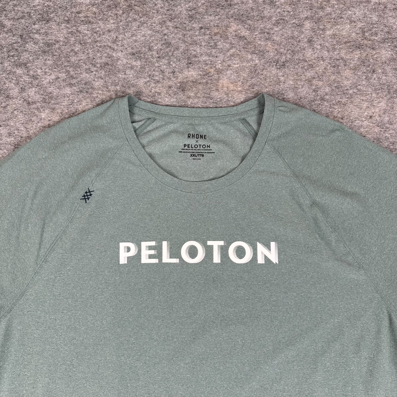 Rhone x Peloton Modern Performance T-Shirt Tee Green Mens 2XL XXL gallery
