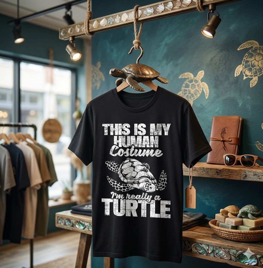 This Is My Human Costume I’m Really A Turtle – Ocean Lover T-Shirt – H071
