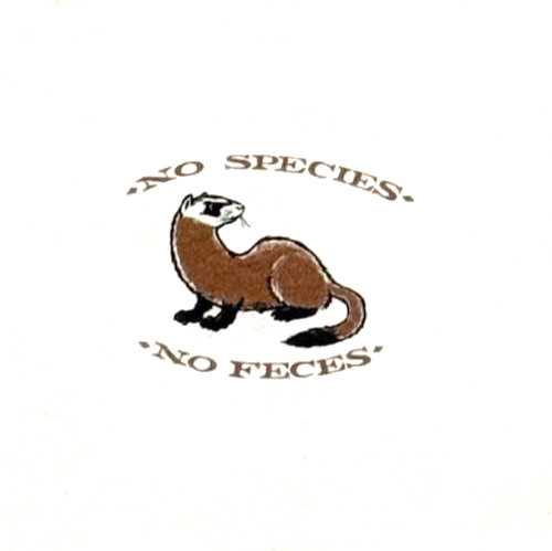 Vintage Endangered Feces Funny T Shirt Single Stitch Ferret Driggs Idaho M gallery