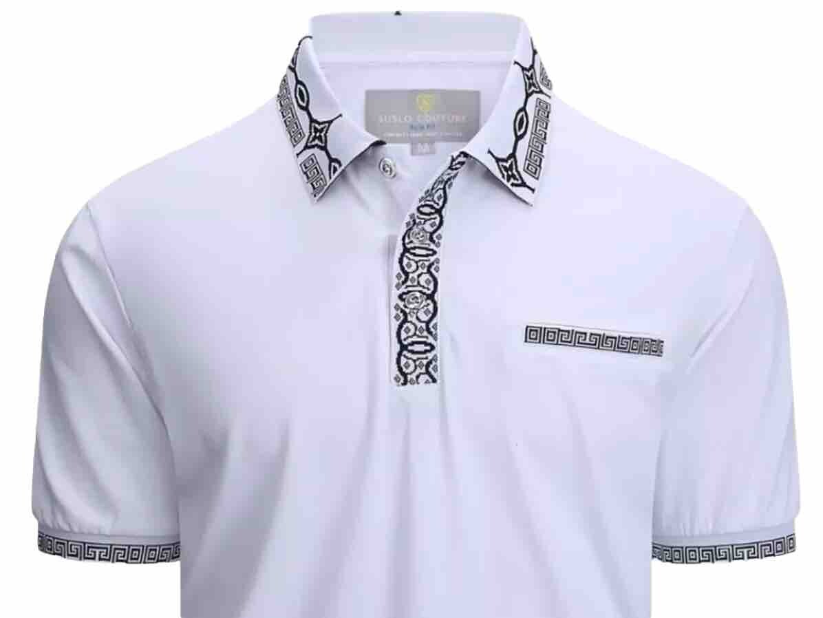Men's Luxurious Fine Cotton Polo Shirt,Italian Style,Stretch M to 3XL…..A6.A gallery