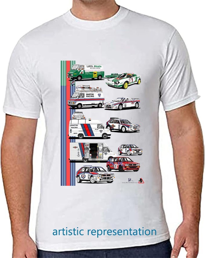 Lancia Rally (Stratos, 037, Delta) Car Art T Shirt gallery