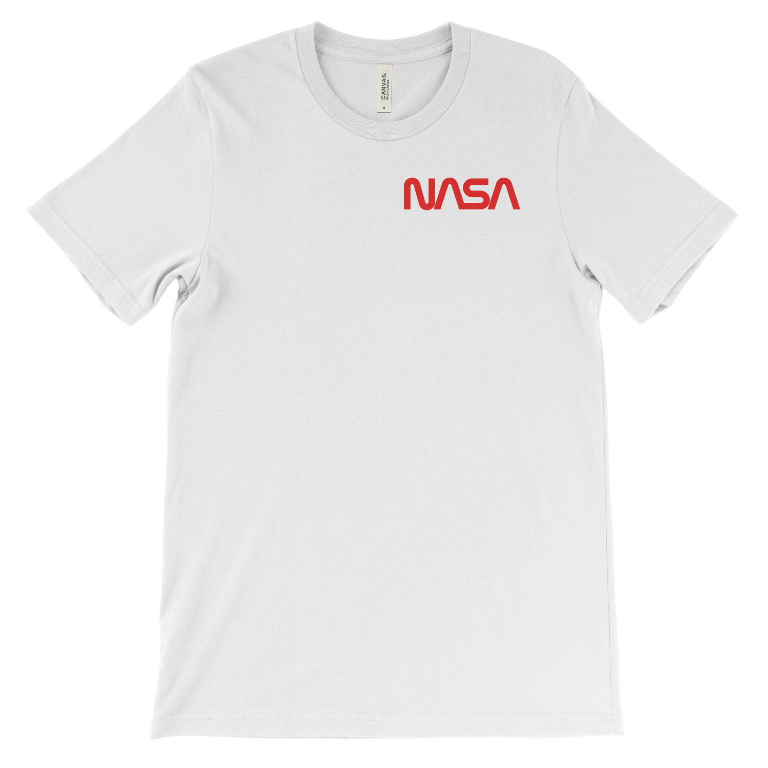 NASA T-Shirt, Text Logo. Cotton Tee on Black White or Gray. Space Astronaut NEW gallery