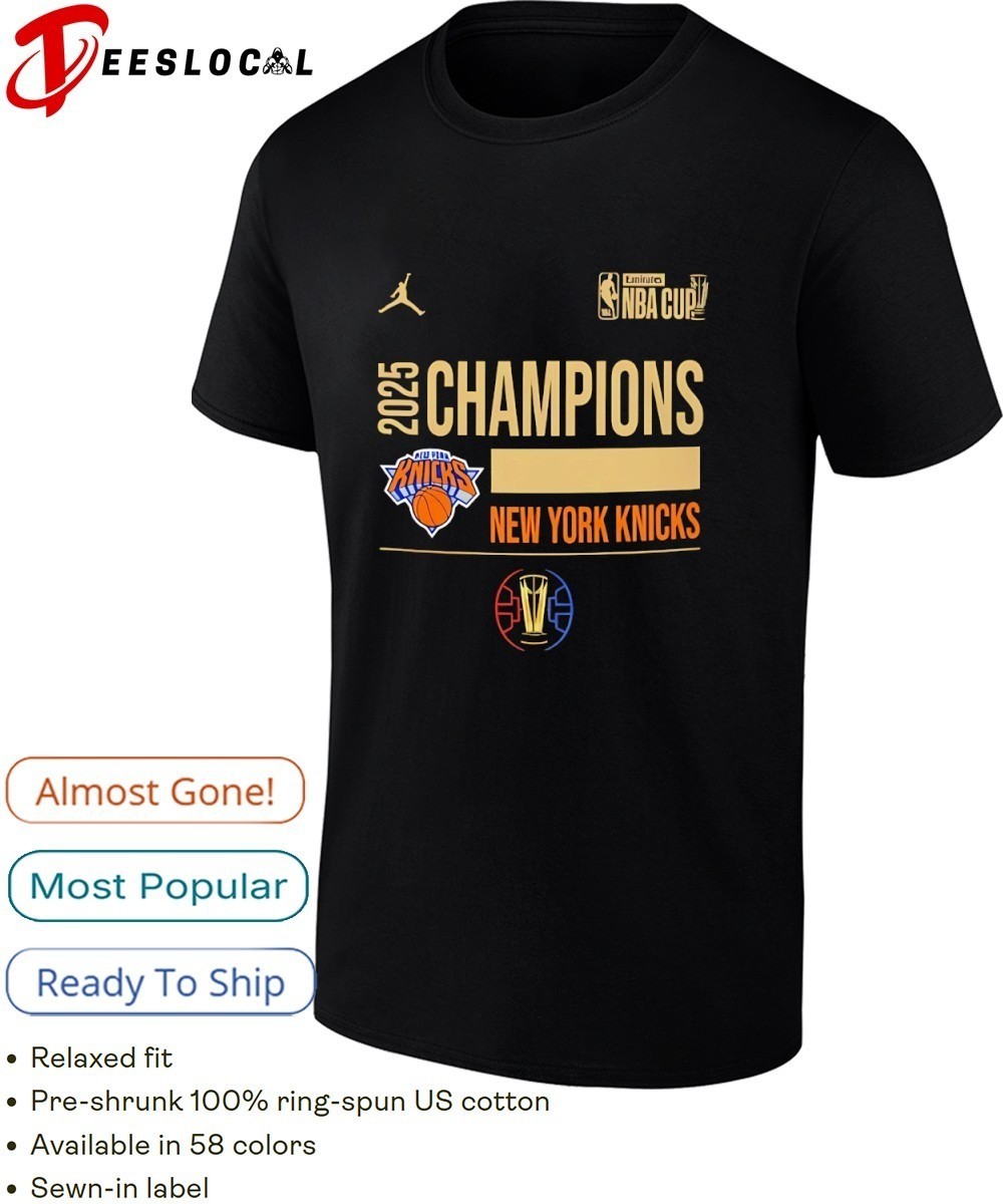 Knicks NBA Cup 2025 Champions Commemorative Apparel Shirt Size S-5XL gallery
