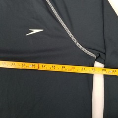 Speedo Men’s Navy Long Sleeve Pullover Rash Guard Shirt Size Large Classic