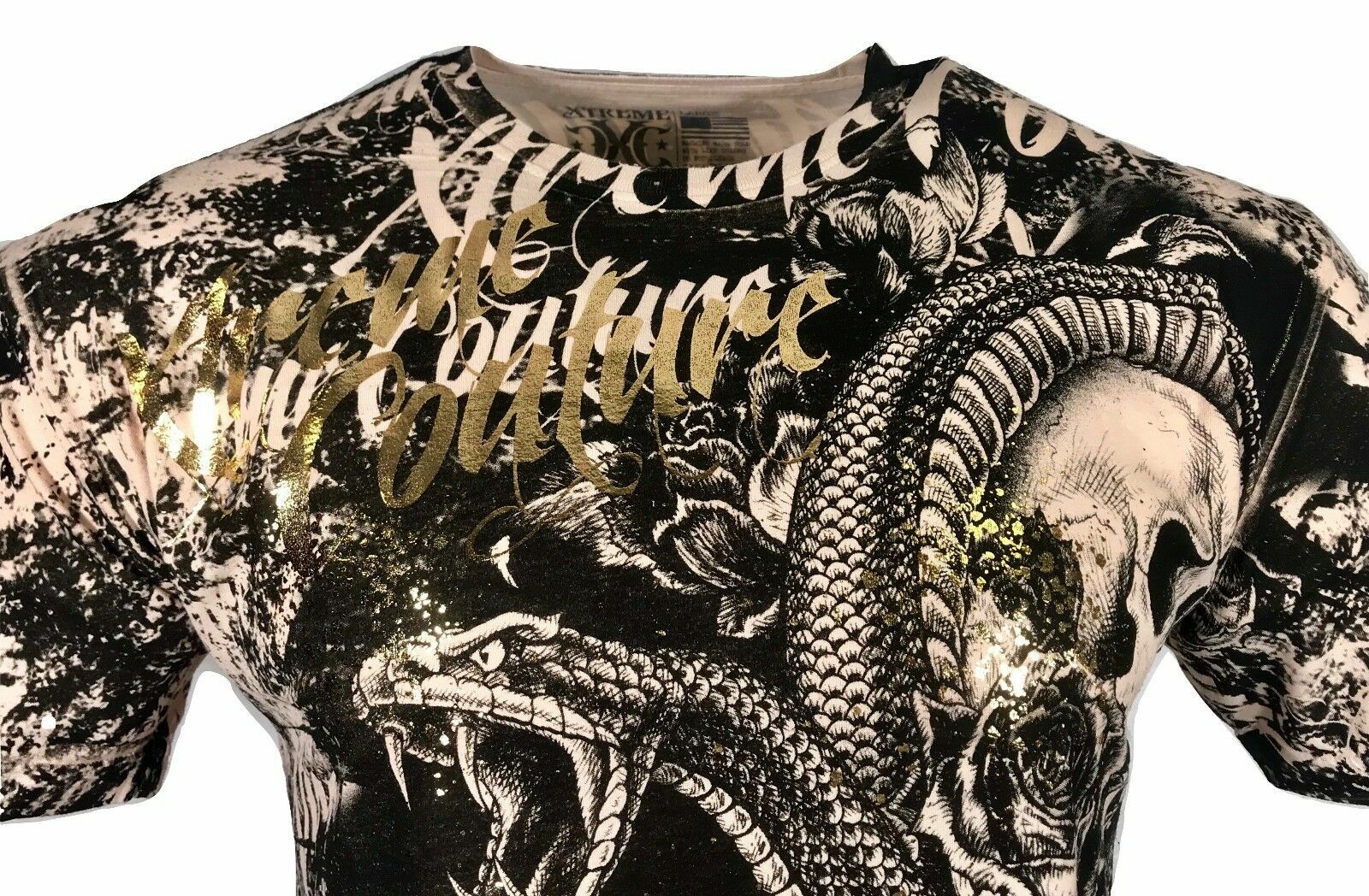 Xtreme Couture By Affliction Men's T-Shirt BLACKTOOTH Skull Biker MMA XS-5X gallery