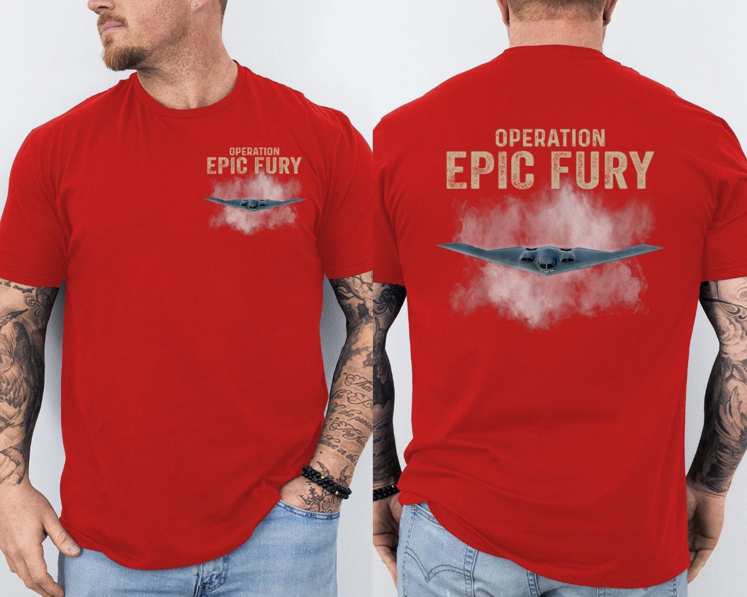 Operation Epic Fury T-Shirt, Patriotic American Flag Front & Back T-Shirt gallery