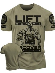 3D Printed Bodybuilding Workout T Shirt Pump Mens Muscle Gym Tee Lift Crossfit