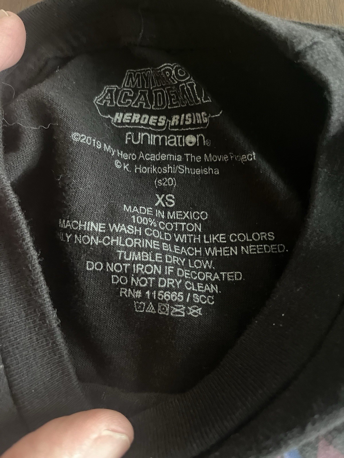My Hero Academia Shirt Mens XSmall XS Black Short Sleeve Anime Heroes Rising Men gallery