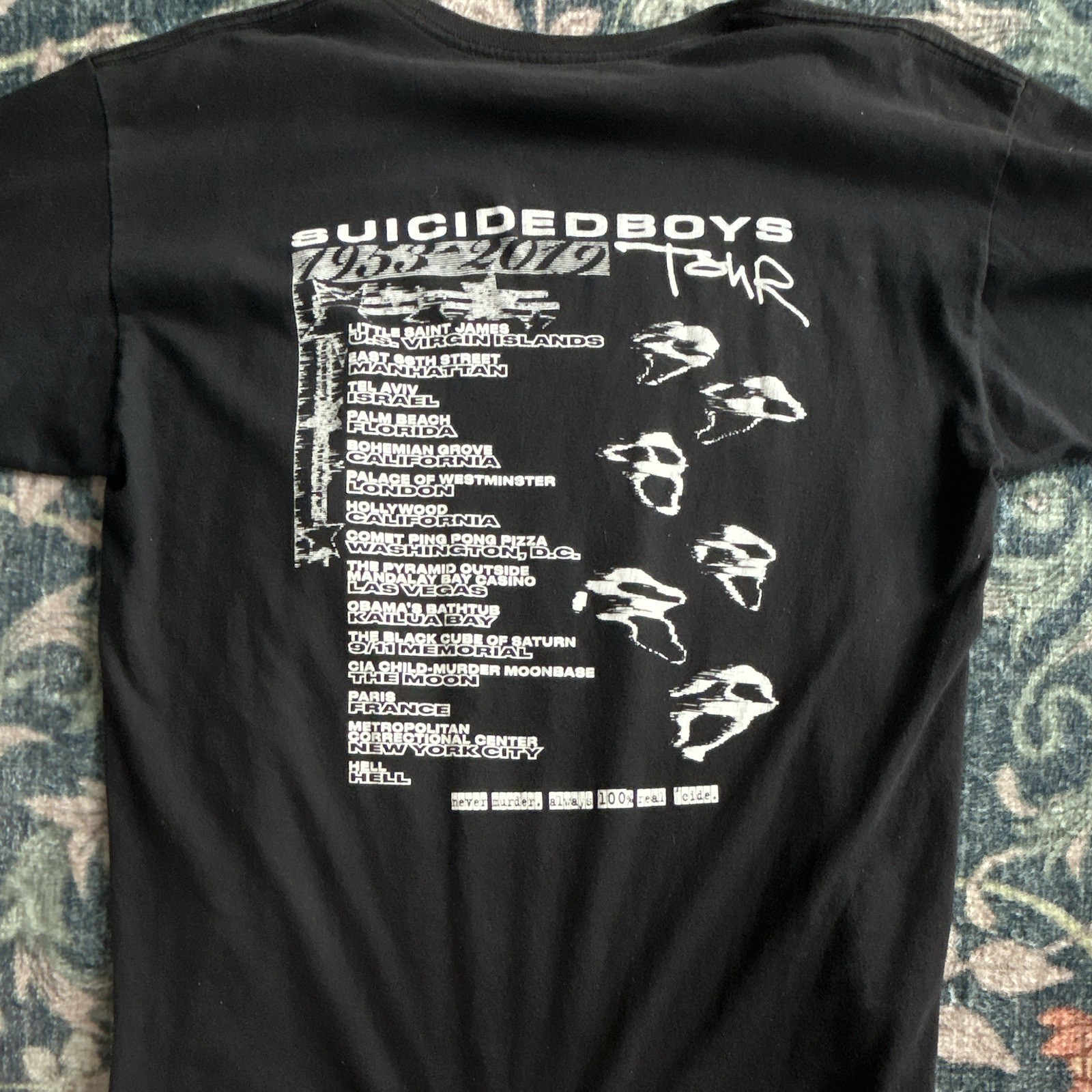 Sam Hyde MDE Jeffery Epstein Suicideboys T Shirt Large ***AUTHENTIC*** gallery