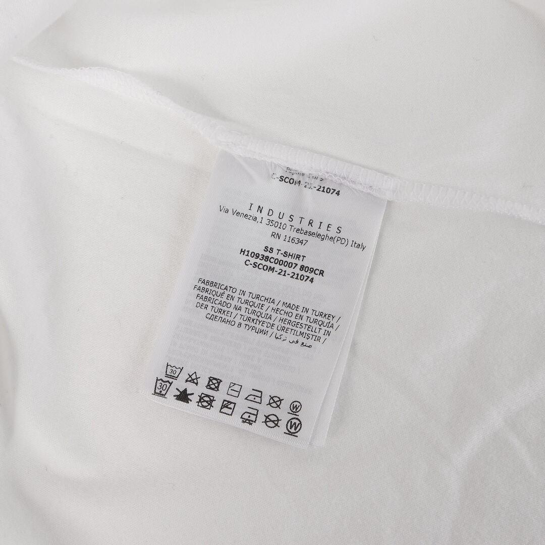 MONCLER T-Shirt White Size: M | 21SS Message Logo Crew Neck Tee (SS Used BEEG-0 gallery