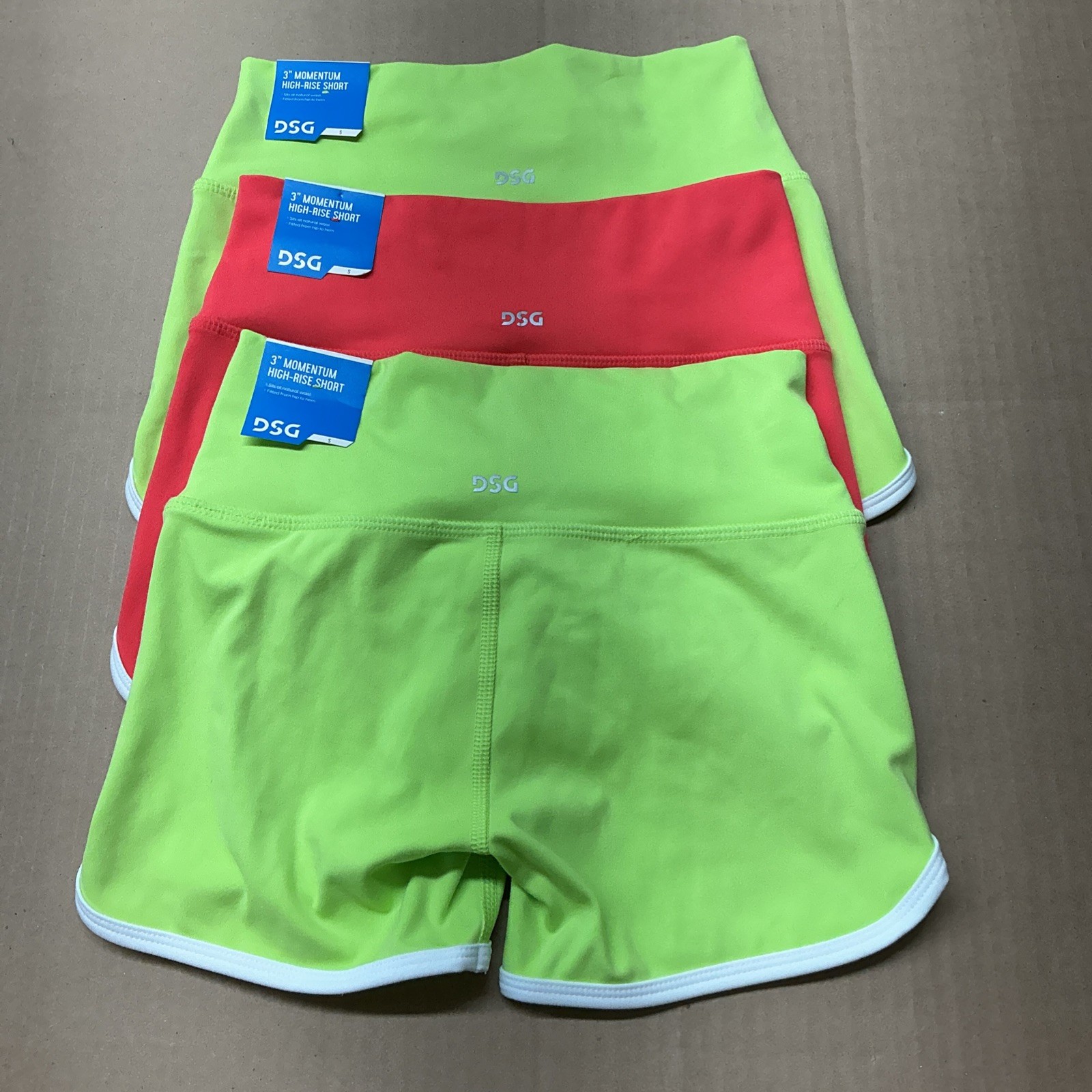 DSG 3” Momentum High Rise Short Lot Of 3 Size Small MSRP $54.00 Eby4298