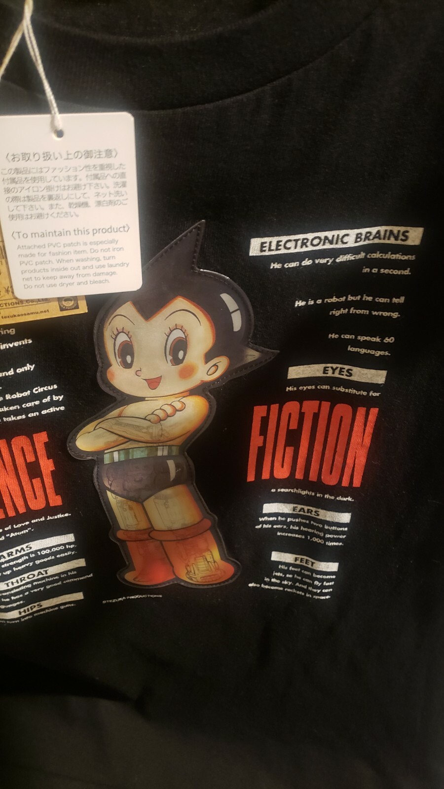 Vintage Astro Boy Mighty Atom 3D Hologram Shirt size JL gallery