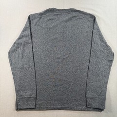 NWT Apt 9 Premier Flex Long Sleeve Henley Shirt Mens Large Gray Solid Stretch