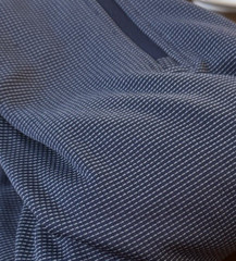 Ben Hogan Performance Mens Blue Jacquard 1/4 Zip Long Sleeve Shirt XXL EEUC Golf