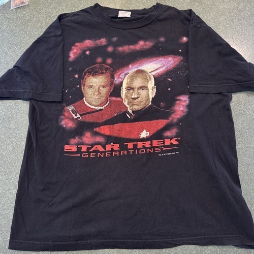 Vintage 1994 Star Trek Generations T Shirt XL Science Fiction Sci-fi Tv Show 90s gallery