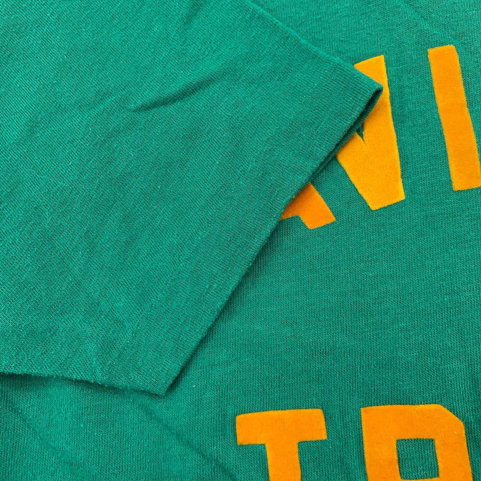 Vtg 70s HAVILAND TRACK FLOCKED HARRISON NY T-Shirt 2XS sports track and field gallery
