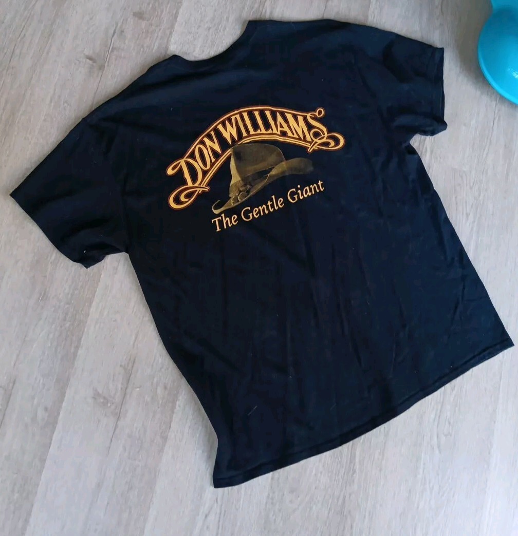 Don Williams Adult T-Shirt Sz XL Short Sleeve Crewneck "The Gentle Giant" Logo gallery