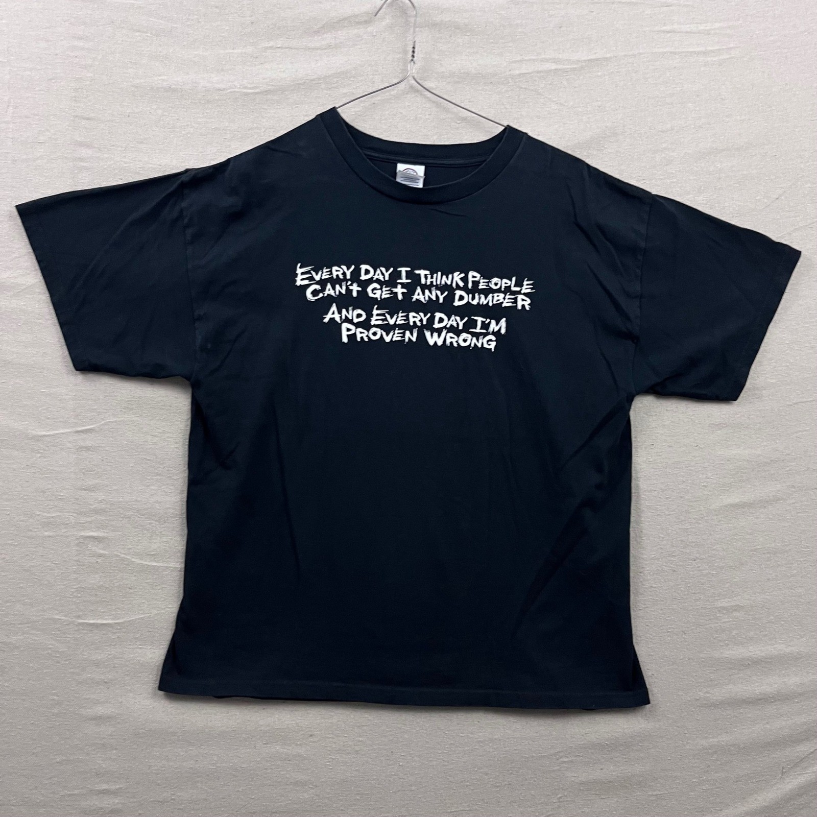 Delta Pro Weight Graphic Tee Mens XL Black Sarcastic Quote Short Sleeve Shirt gallery