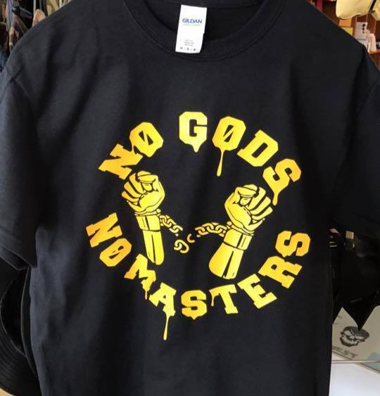 No Gods No Masters slave anarchy anarchist T shirt Tee all sizes available gallery