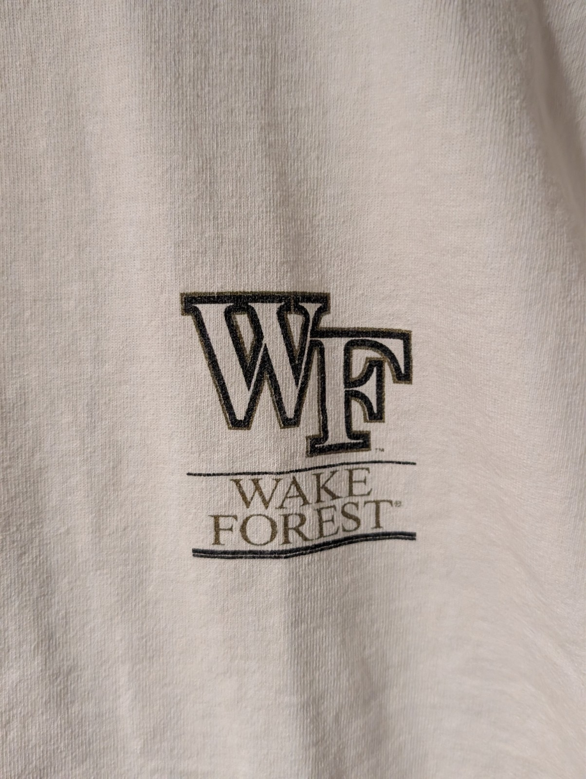 Vintage Wake Forest Shirt Mens Large L White ACC It's Lonely At The Top Demon gallery