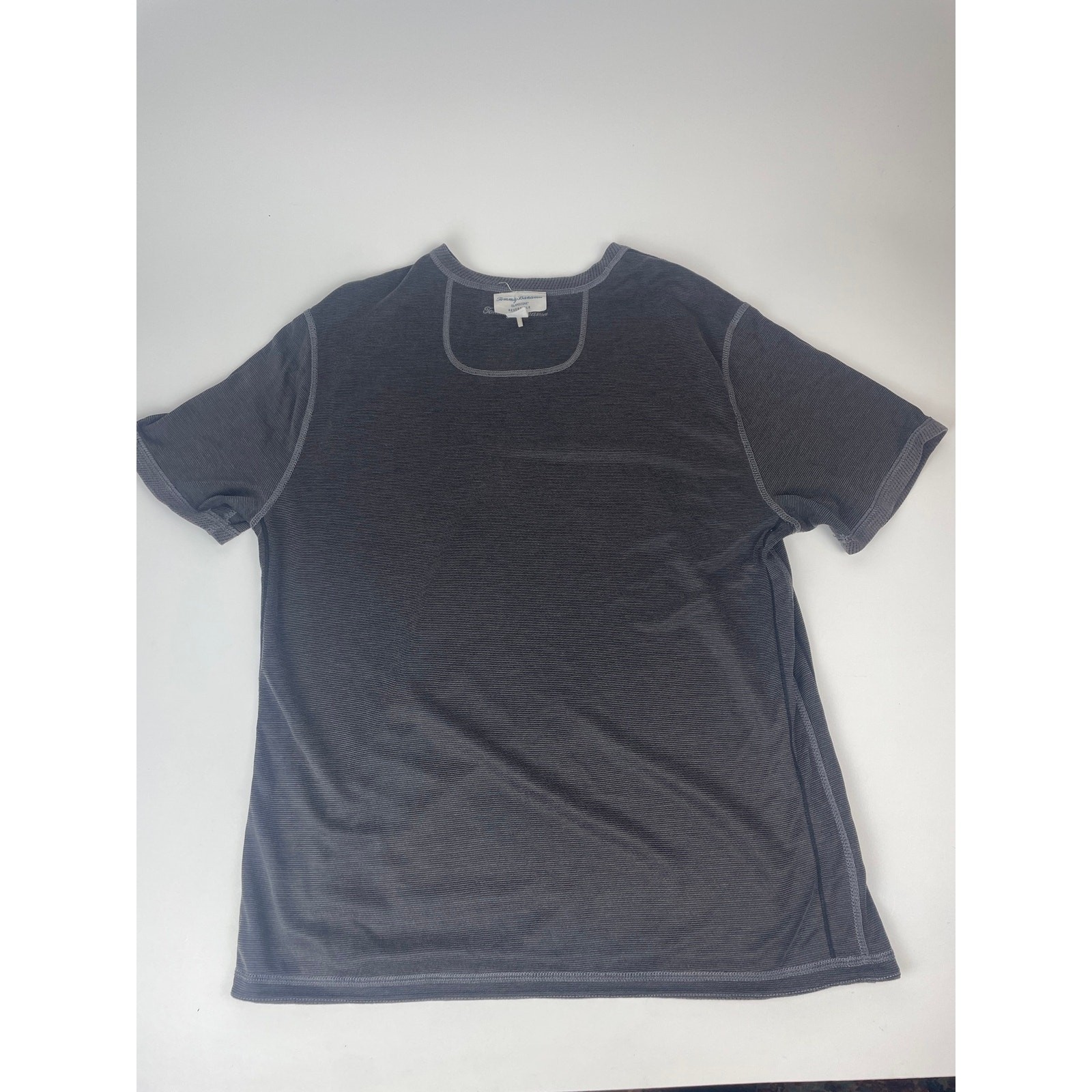 Tommy Bahama Island Zone Reversible Shirt Men’s M Charcoal Gray Vacation Beach gallery