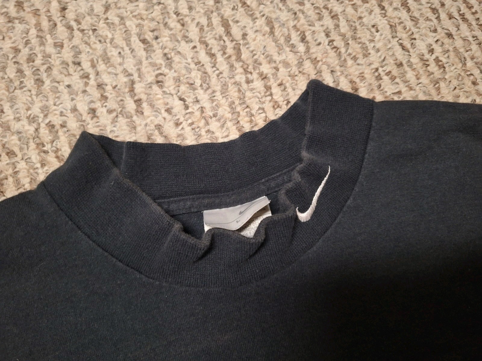 Vintage 90s 00s Nike Black Turtleneck Long Sleeve Shirt L gallery