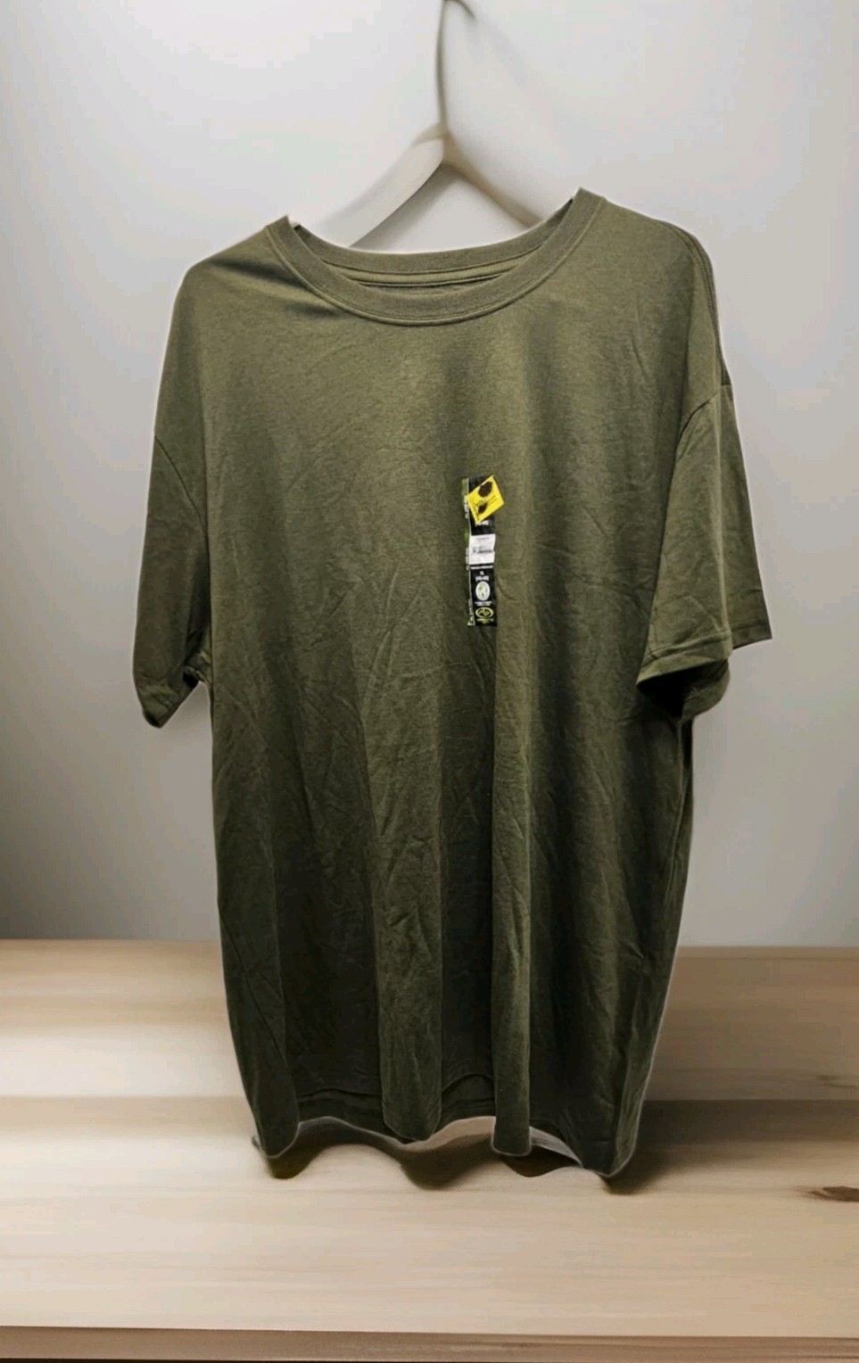 Athletic Works Men’s Green Cotton Crewneck T-Shirt – Size XL (46-48) – Brand New