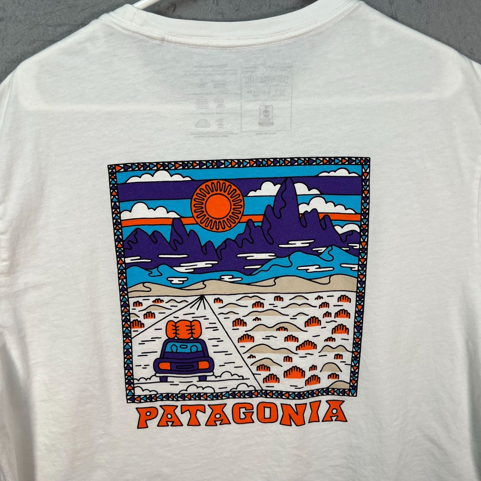 Patagonia Mens XL Regular Fit Organic Cotton T-Shirt White gallery