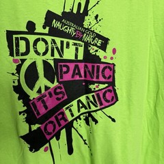 Australian Gold Don’t Panic It’s Ortanic Mens Medium Shirt