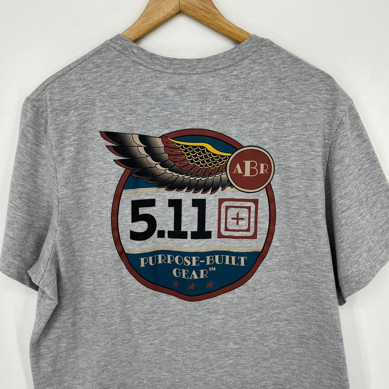 5.11 Tactical Mens XL Gray Purpose Built Gear Graphic T-Shirt Short Sleeve gallery
