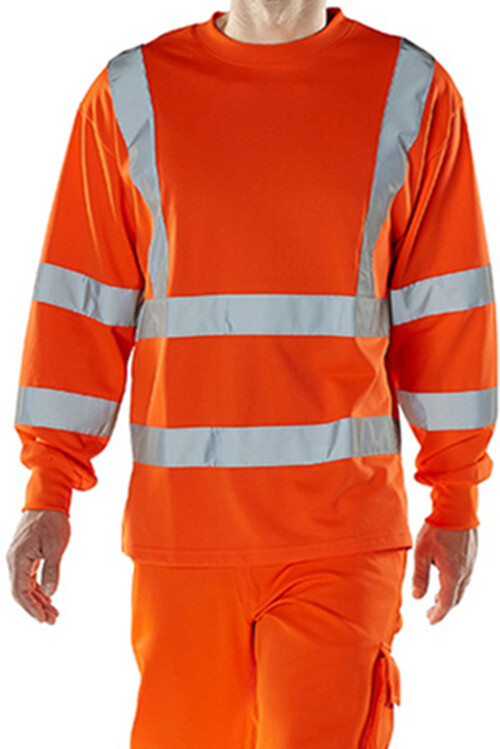 Hi Vis ANSI Class 3 Reflective Safety Work Long Sleeve T Shirts High Visibility gallery