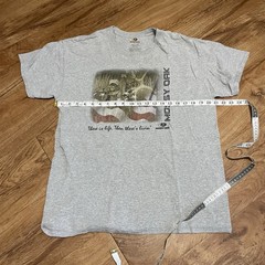 Deer Hunting Gray Tshirt Men Size Large Mossy Oak White Tail Buck Graphics Tee