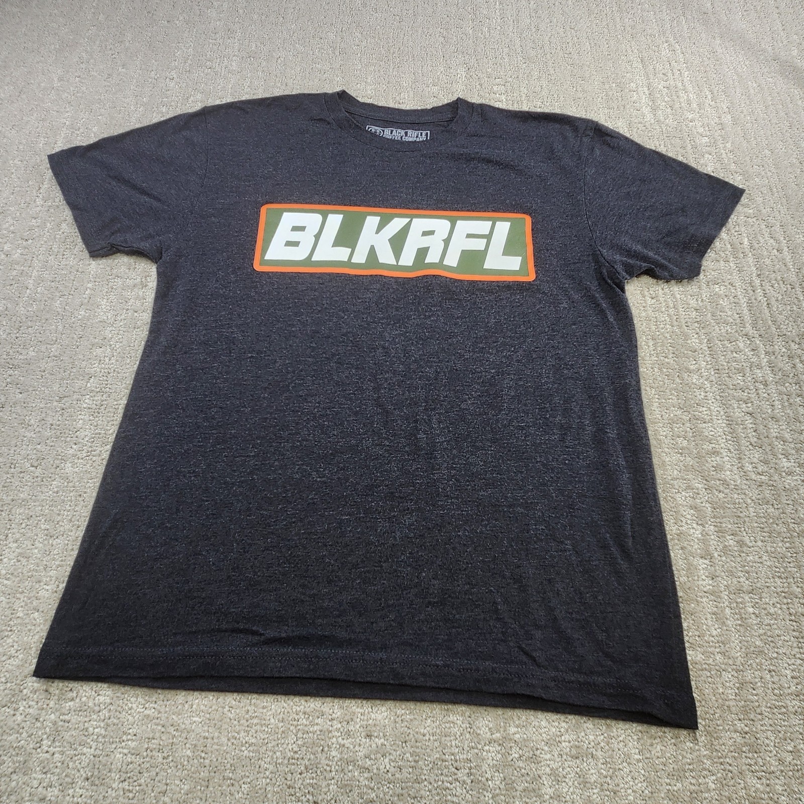 Black Rifle Coffee Company Shirt Men Medium Stretch Quick Dry Heather Gray gallery
