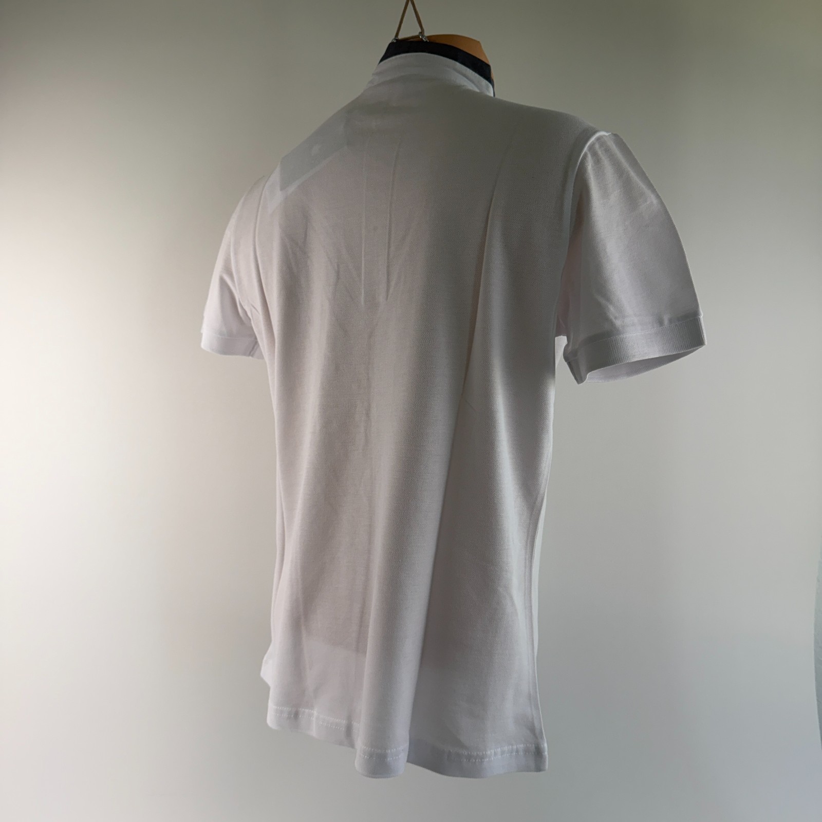 White by Nature Men 100% Cotton Short Sleeve High Neck T-Shirt White Size XL NWT gallery