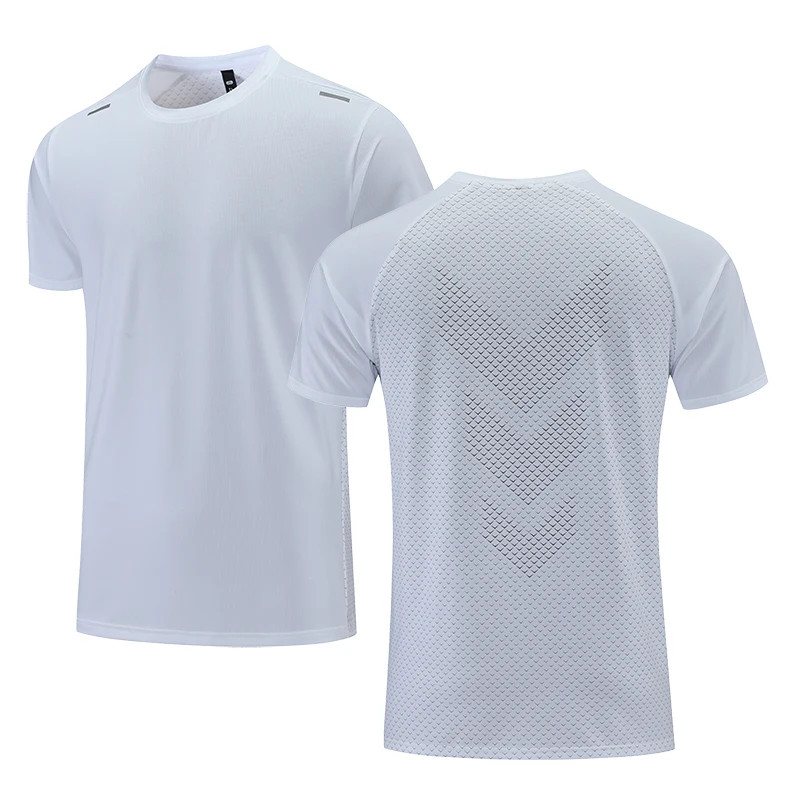 Quick Drying Men's Running T-shirt Fitness Sports T Shirt Gym Training Tees Brea gallery
