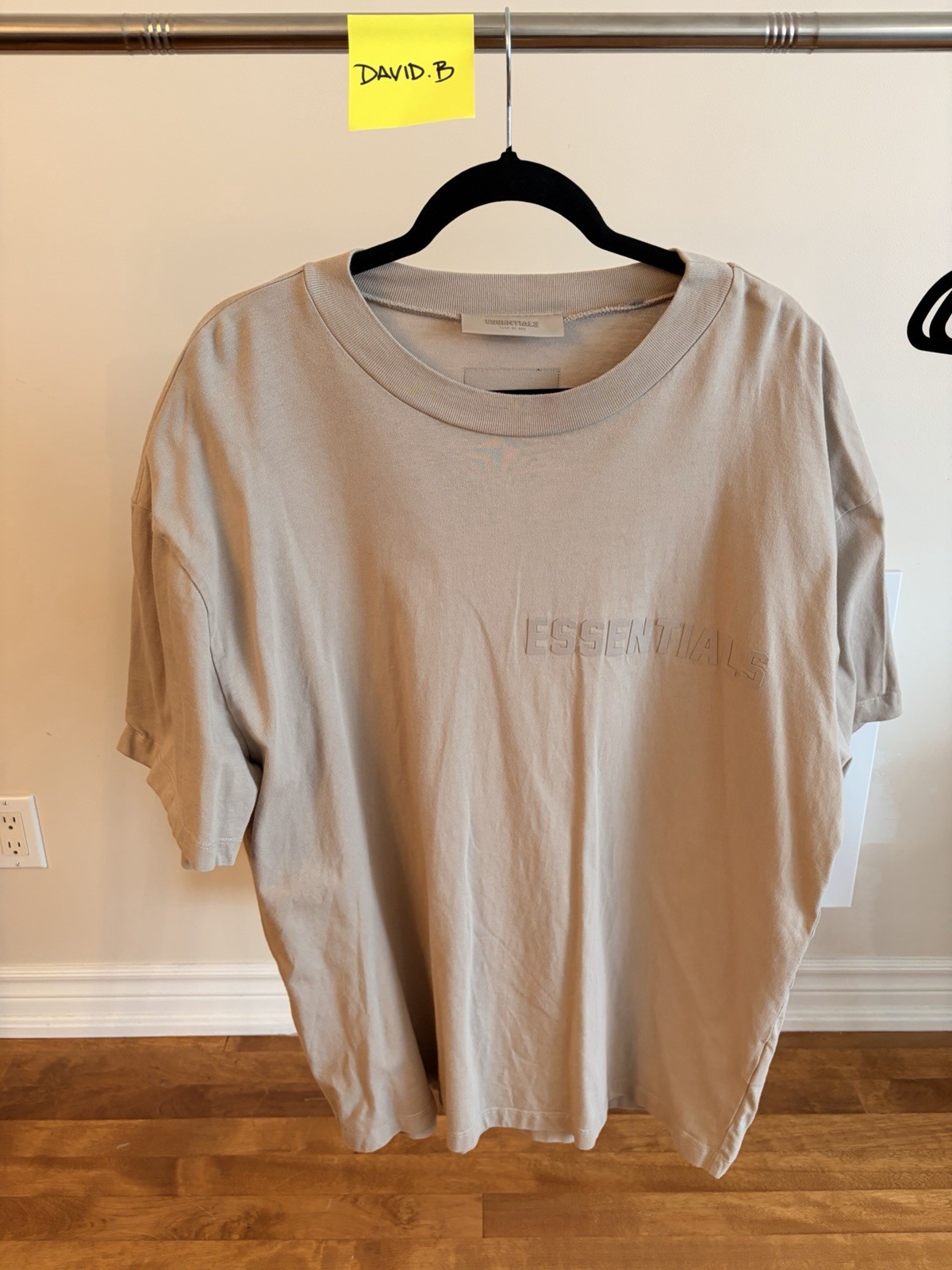 Essentials Fear of God t-shirt in Smoke Grey Sz Large