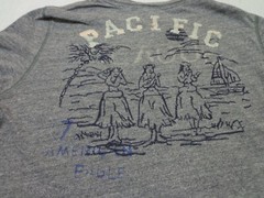 American Eagle Outfitters Pacific League Gray T Shirt Size Small