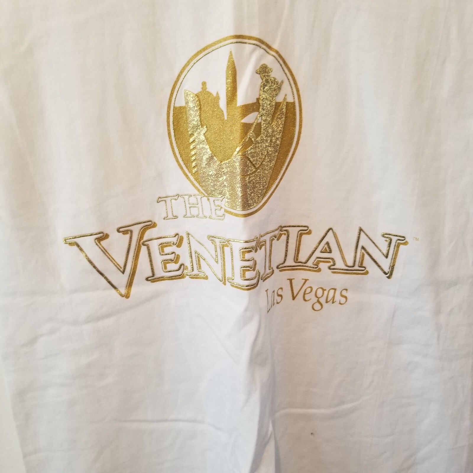 The Venetian Men's 34-36 Preshrunk Cotton Crew Neck T-Shirt Short Sleeve White gallery