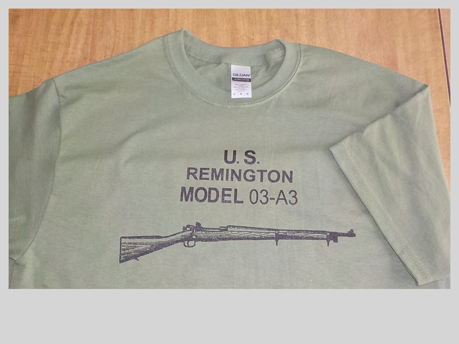 Remington 1903A3 Silk Screened Olive Drab T Shirt $19.99 and up FREE SHIPPING gallery