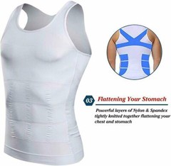 Men Compression Shirts Shapewear Vest Body Shaper Abs Abdomen Slim Elastic Tank